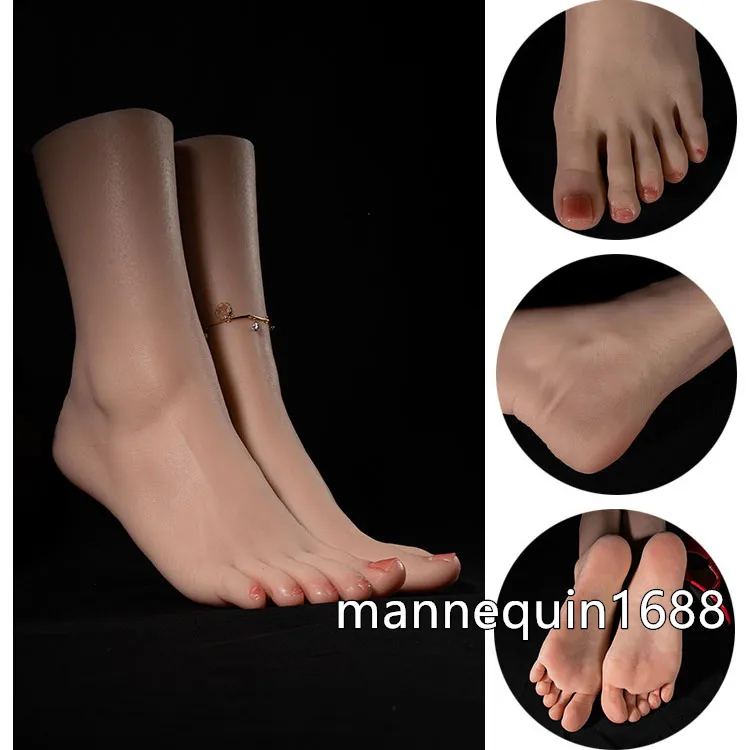 Top Quality Platinum Silicone Mannequin Feet Model Women Fashion Shoe  Display Soft Realistic Sexy Lifelike Bendable Female Foot Mannequins From  Mannequin1688, $179.68